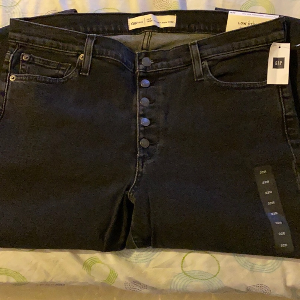 GAP 1969 Tru Skinny High Rise Button Fly Jeans